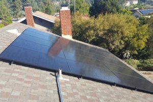 Another San Diego Solar installation in Tierrasanta. 15X 315W QCell panels (4.725kW). SolarEdge 3800 HD Inverter2